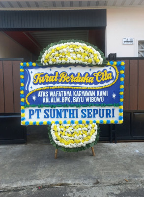 Papan Bunga Duka di Sempaja Selatan
